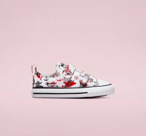 Converse Chuck Taylor All Star Easy-On Pirates Scarpe Basse Bianche Rosse Nere | CV-109TFN